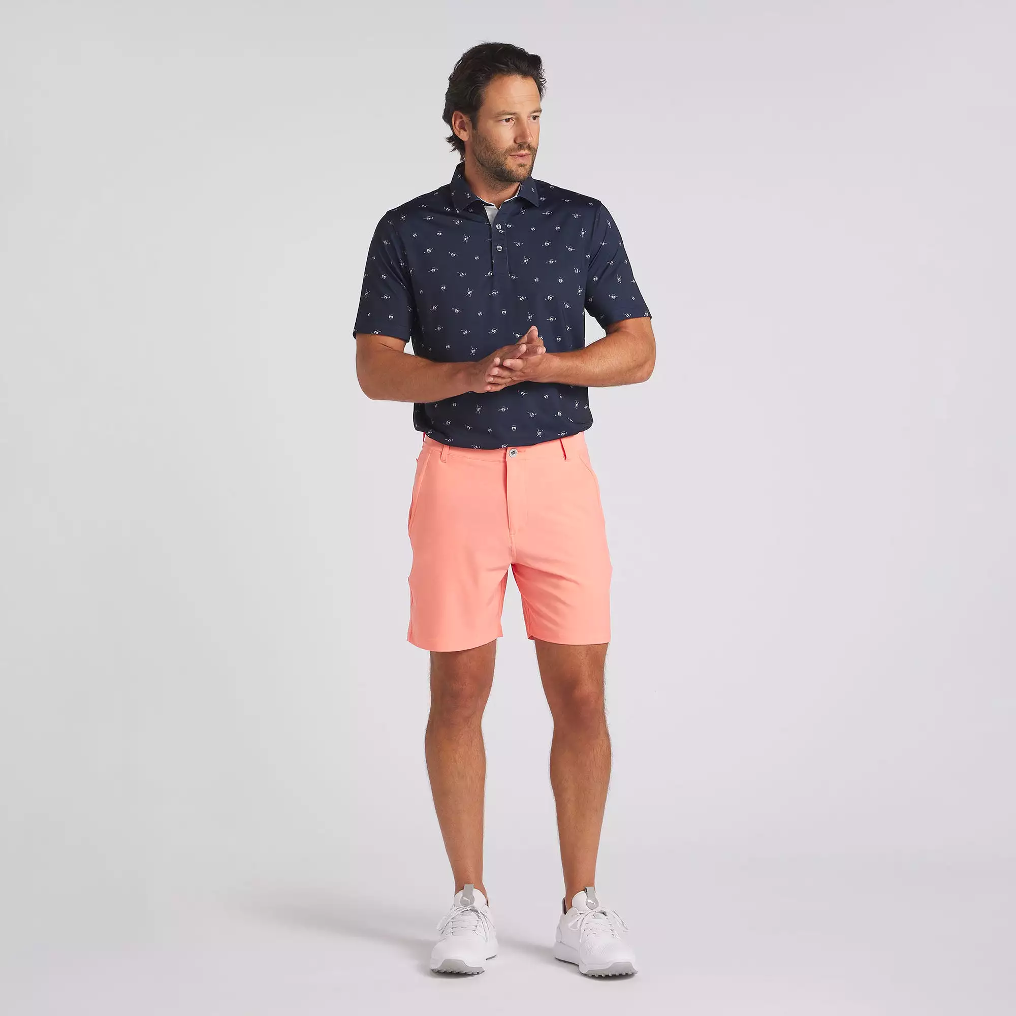 101 Solid 7 Golf Shorts | Melon Punch