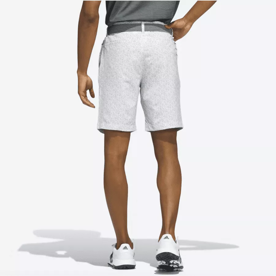 Adidas Ultimate365 9-Inch Printed Golf Shorts - Grey