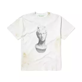 AGED STATUE SS TEE OFF WHITE