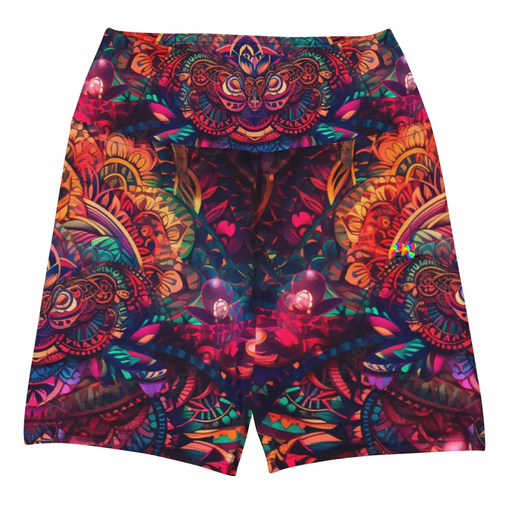 Ayahuasca Rave Yoga Shorts