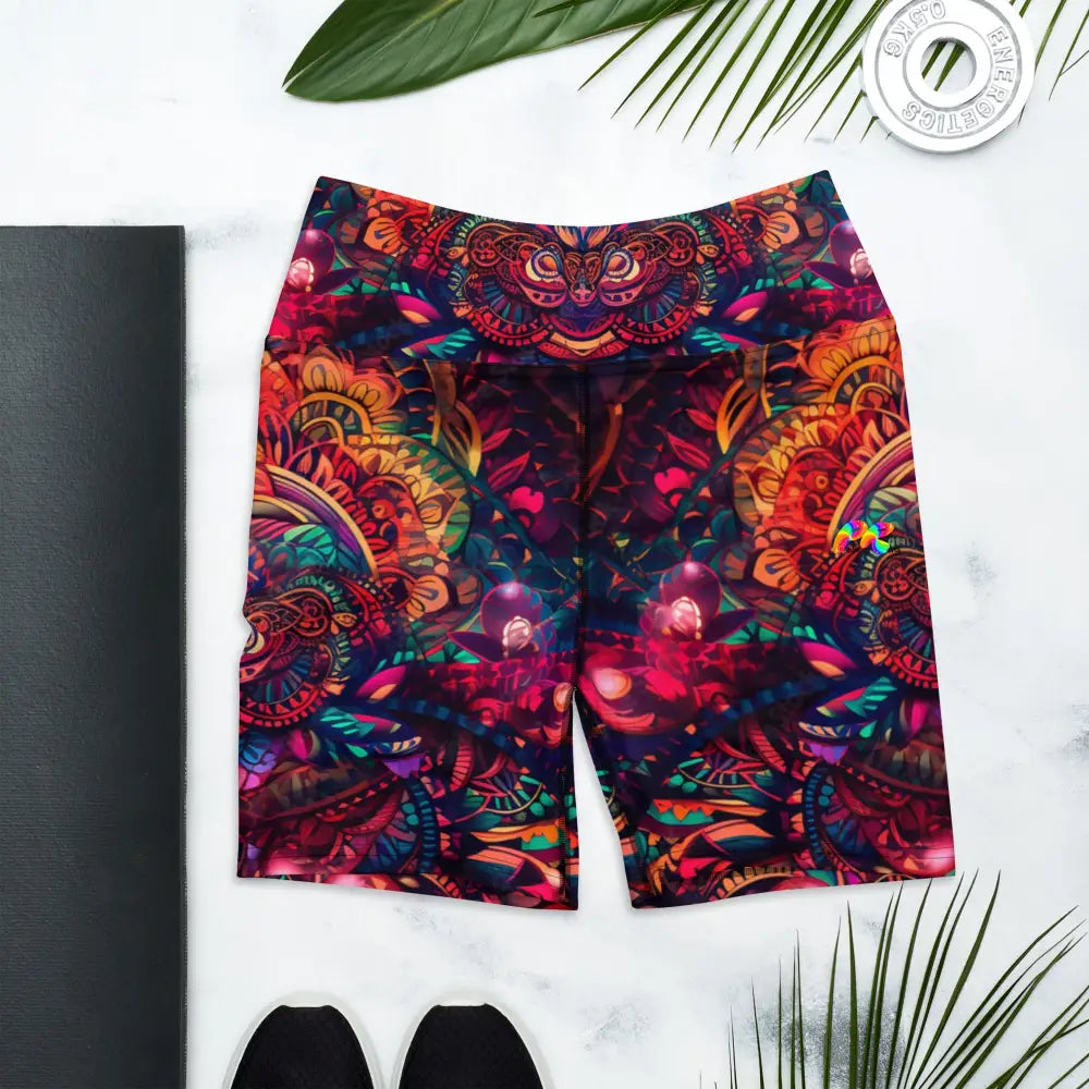 Ayahuasca Rave Yoga Shorts