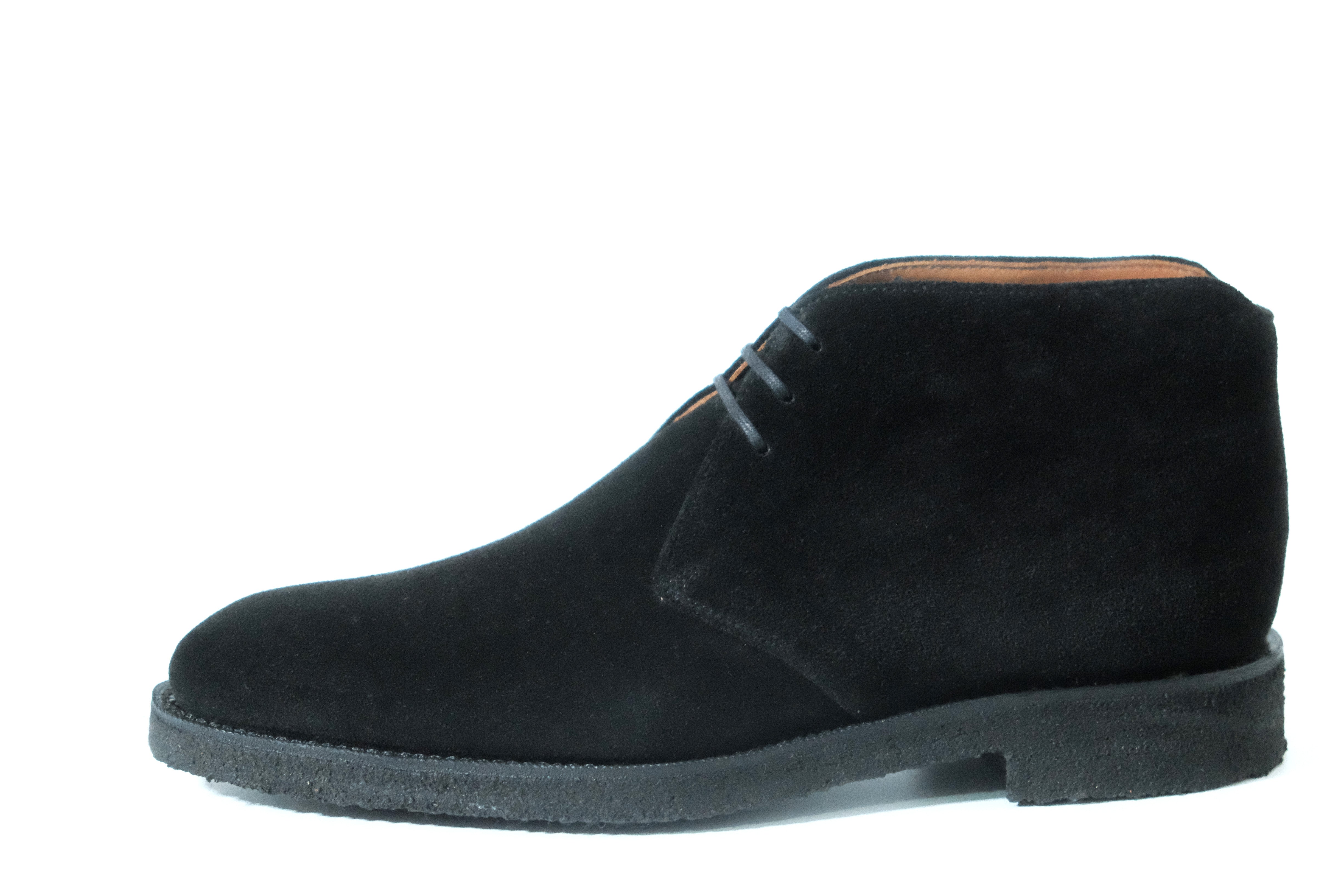 Ballard - MTO - Black Suede - NGT Last - Black Crepe Sole