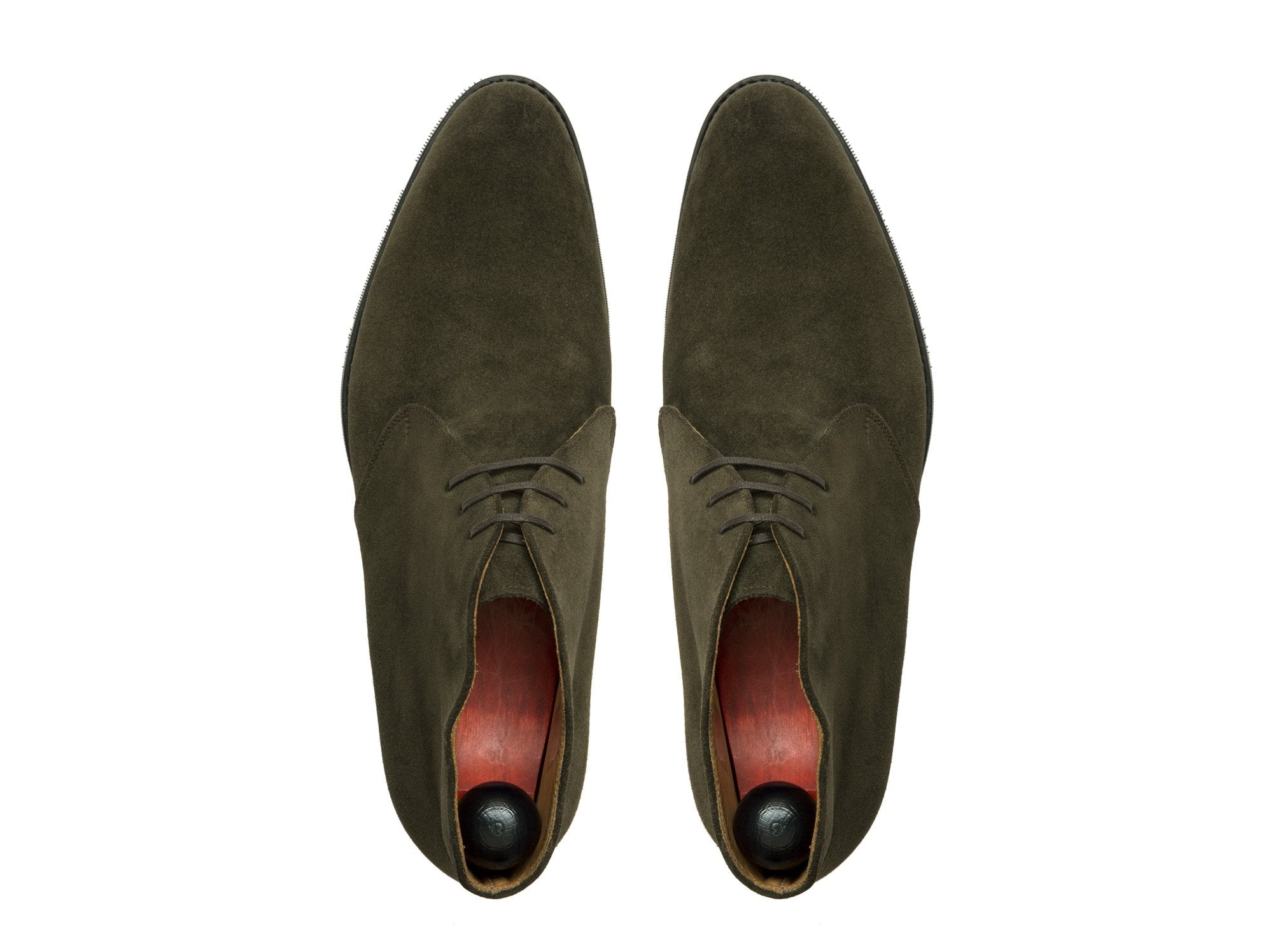 Ballard - MTO - Dark Olive Suede - NGT Last - City Rubber Sole