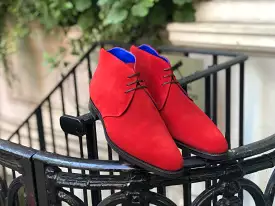 Ballard - MTO - Red Suede - JKF Last - City Rubber Sole