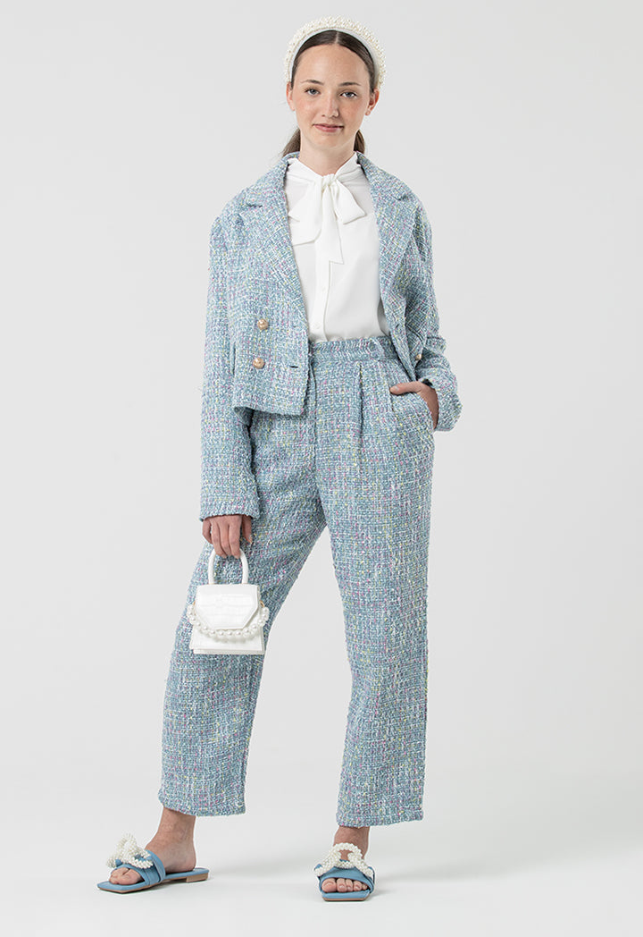 Barroque Tweed Blazer And Trousers Set