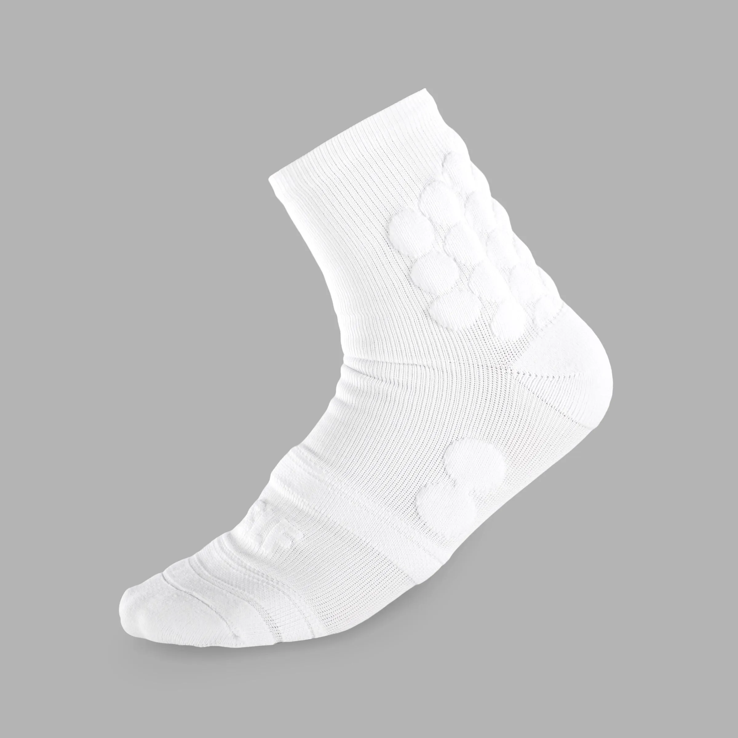 Basic White Football Padded Short Socks