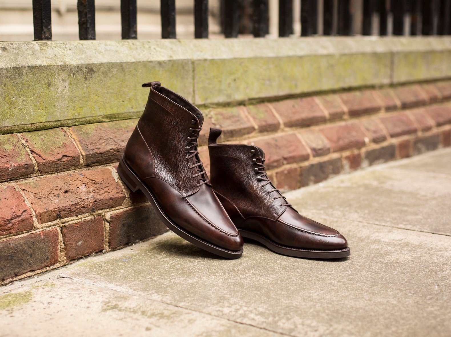 Bremerton - MTO - Dark Brown Museum Calf / Dark Brown Scotch Grain - TMG Last - Double City Rubber Sole