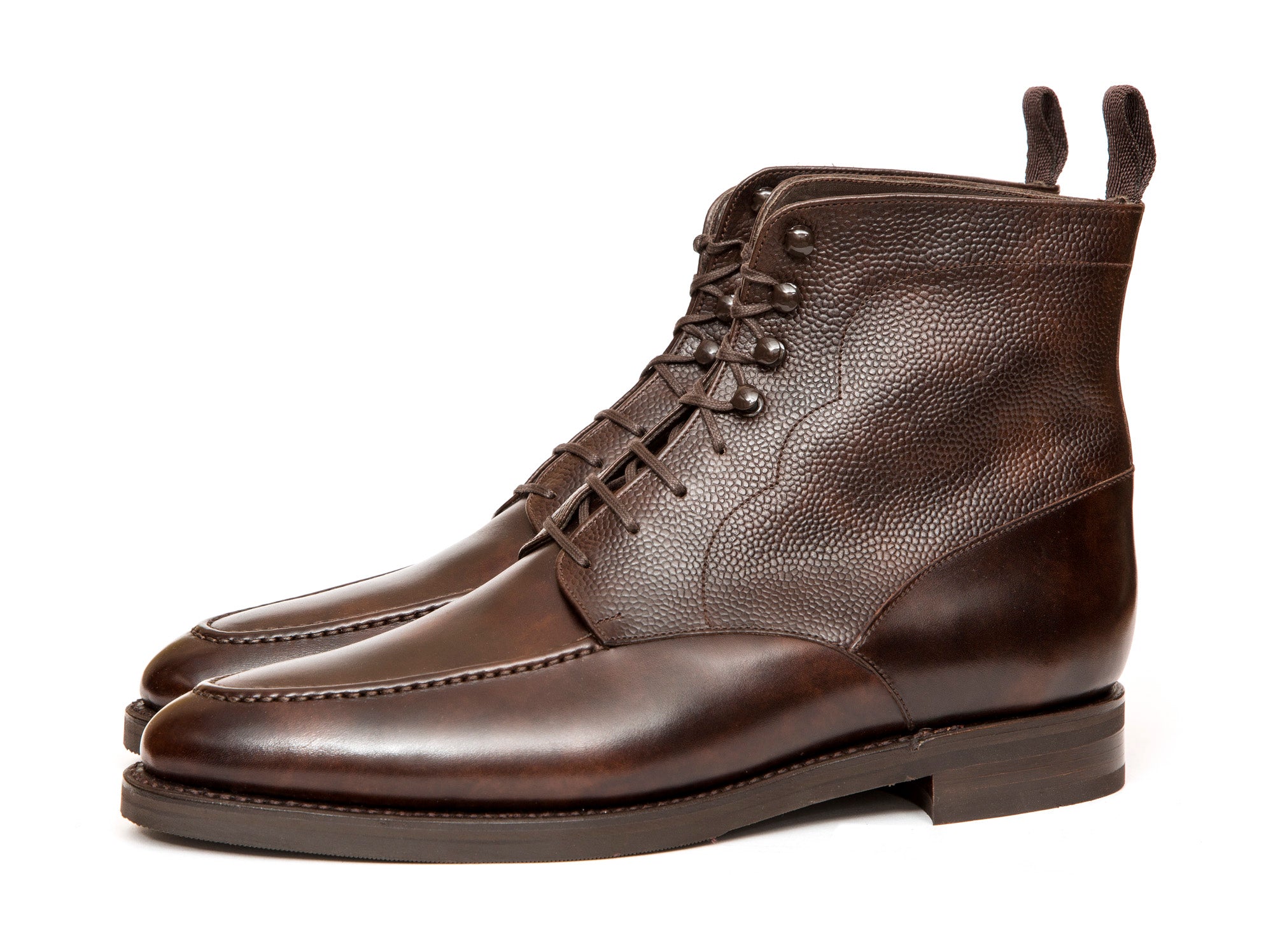 Bremerton - MTO - Dark Brown Museum Calf / Dark Brown Scotch Grain - TMG Last - Double City Rubber Sole