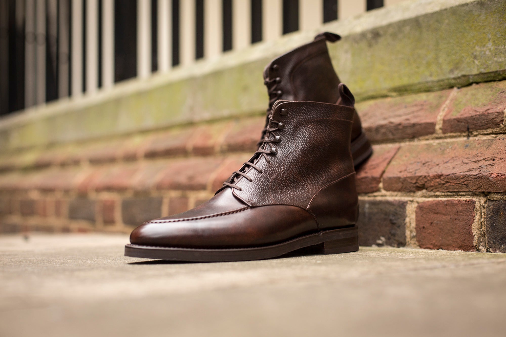 Bremerton - MTO - Dark Brown Museum Calf / Dark Brown Scotch Grain - TMG Last - Double City Rubber Sole