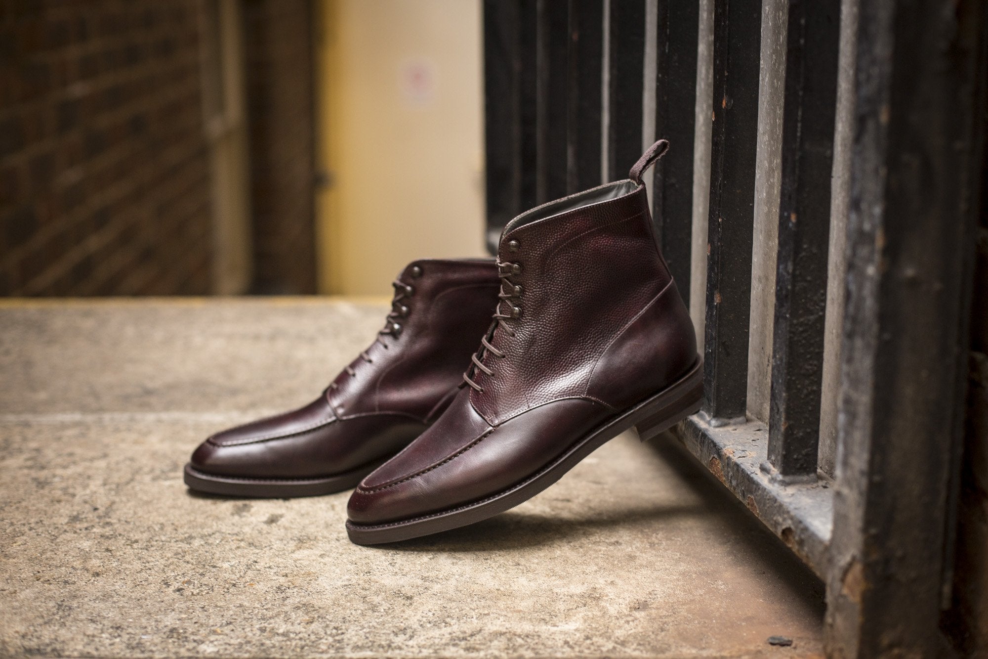 Bremerton - MTO - Plum Museum Calf / Plum Museum Grain - TMG Last - Double City Rubber Sole