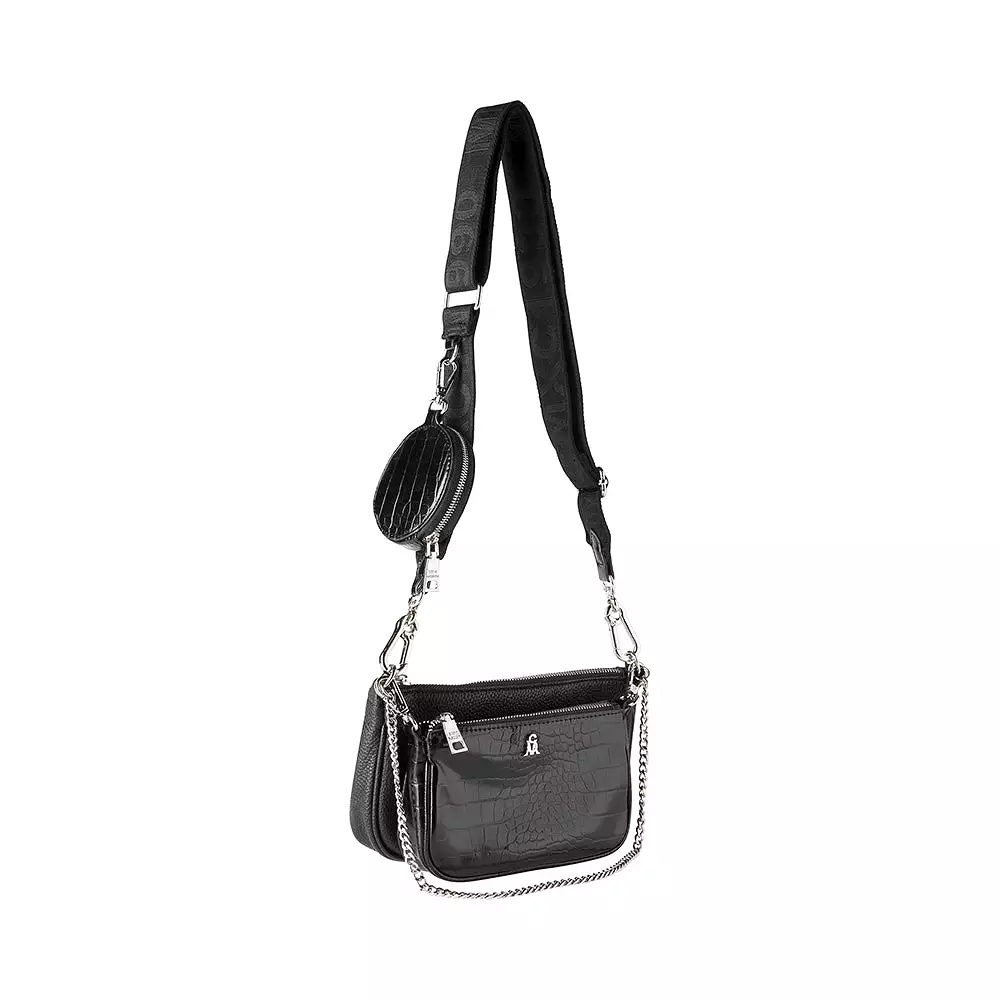 Burgent Crossbody bag BLACK MULTI