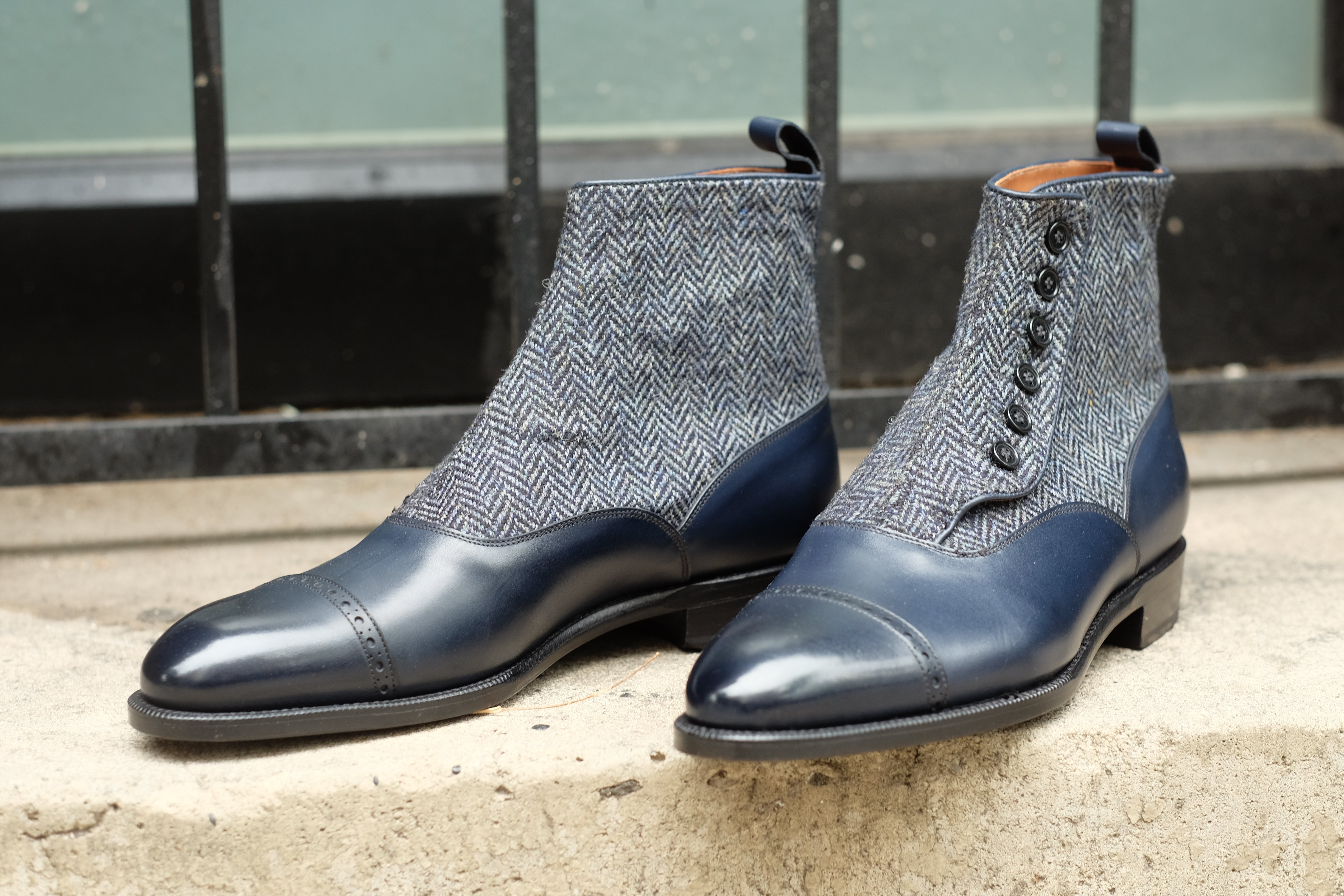 Carkeek II - Midnight Calf / Blue Tweed