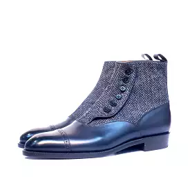 Carkeek II - Midnight Calf / Blue Tweed