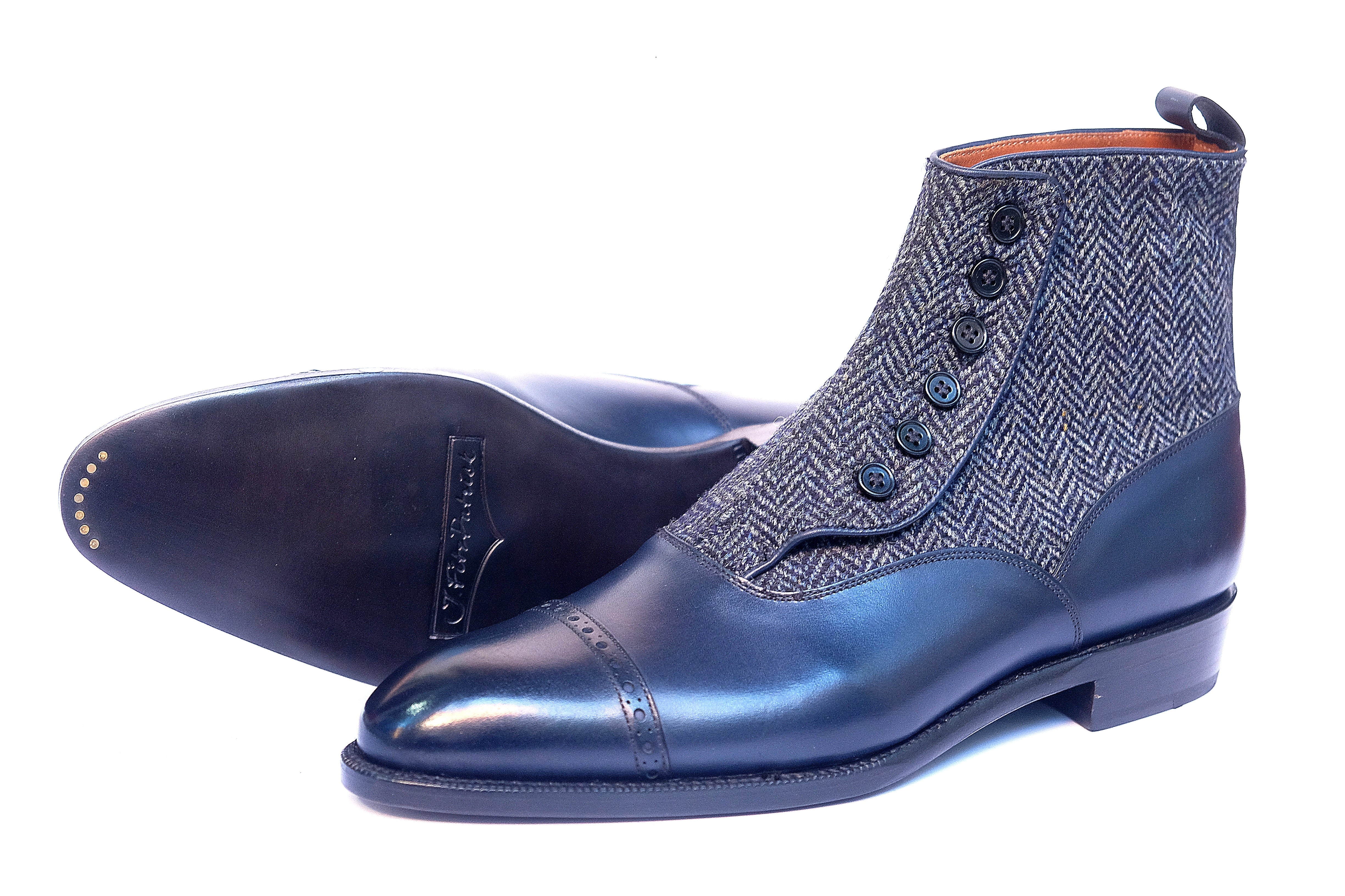 Carkeek II - Midnight Calf / Blue Tweed