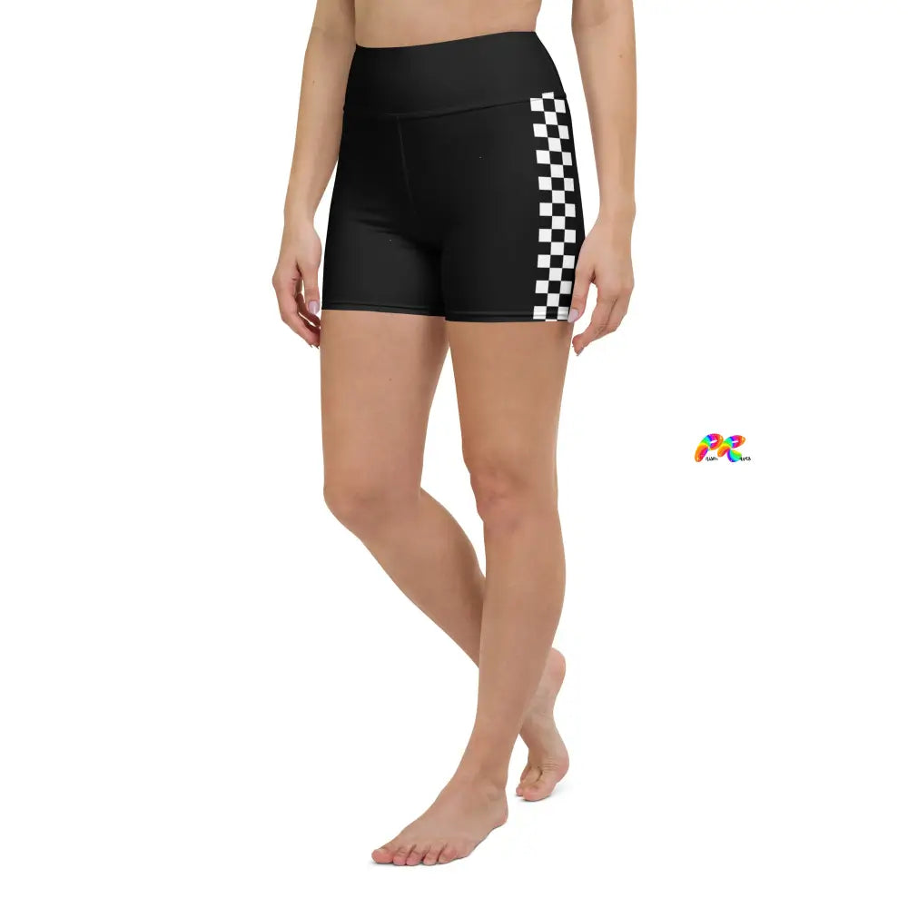 Checkered Yoga Shorts