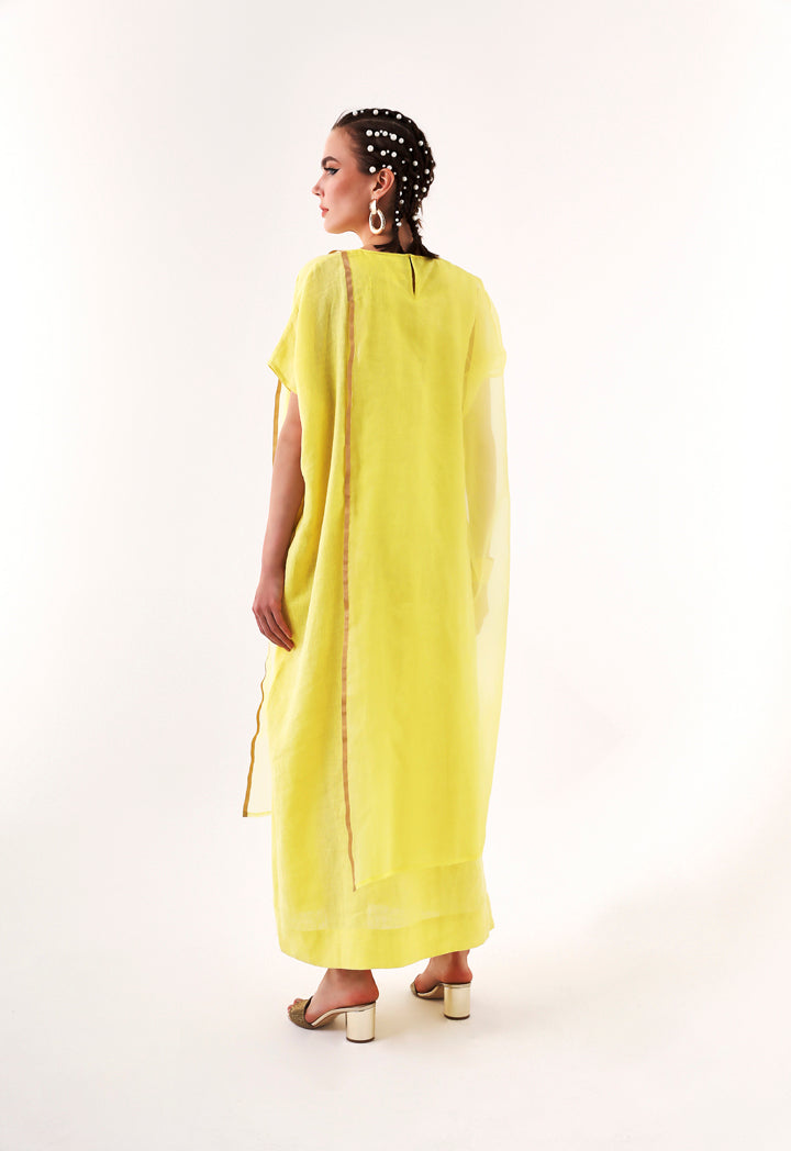 Chiffon Overlay Kaftan