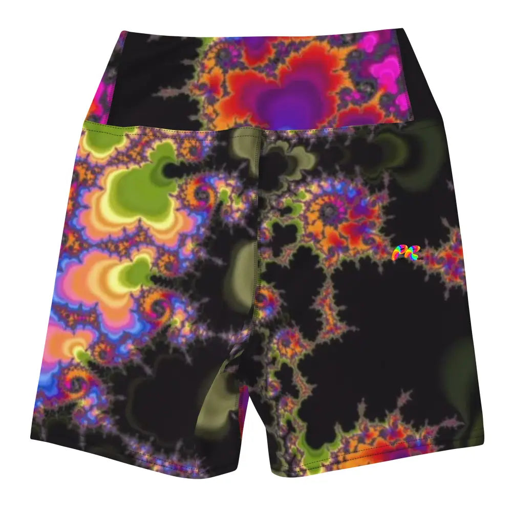 Colorful Fractal Rave Shorts