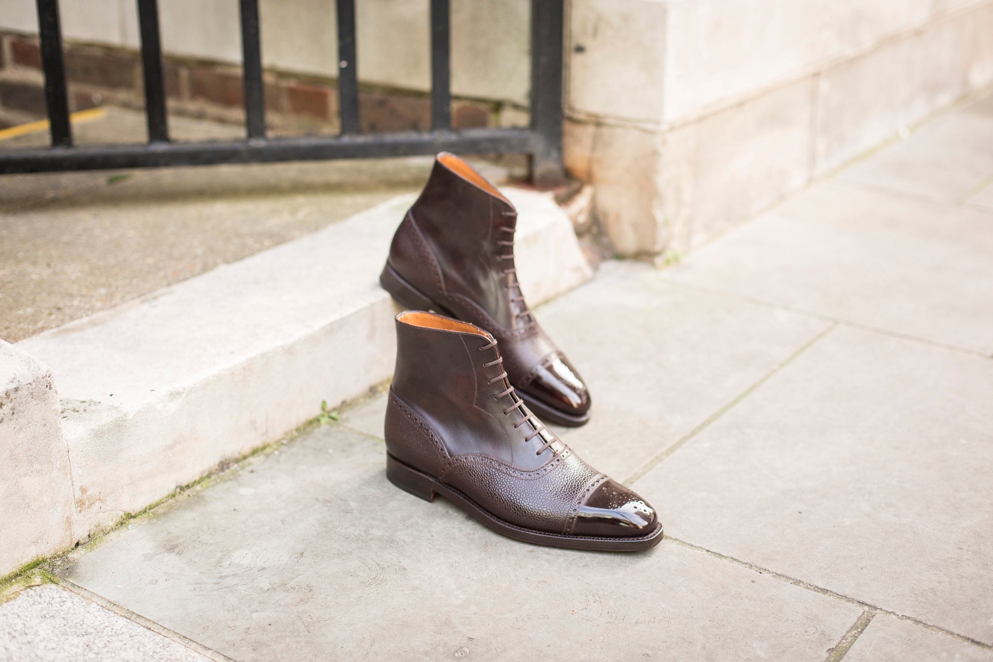 David - MTO - Dark Brown Museum Calf / Dark Brown Scotch Grain Calf - LPB Last - Double Leather Sole