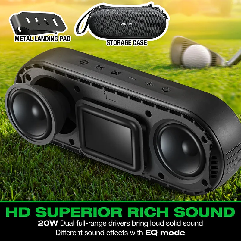 Dprofy Golf Bluetooth Speaker With 24 Hours 5200mAh Battery Long Playtime