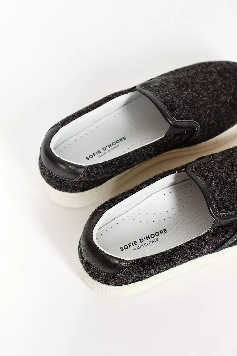 Fargo Felt Slip On Sneaker Charcoal