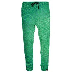 GREEN COSMIC STARGRID JOGGERS