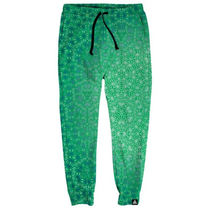 GREEN COSMIC STARGRID JOGGERS