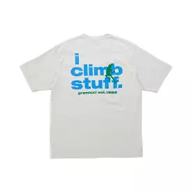 I CLIMB STUFF TEE SAND PIGMENT