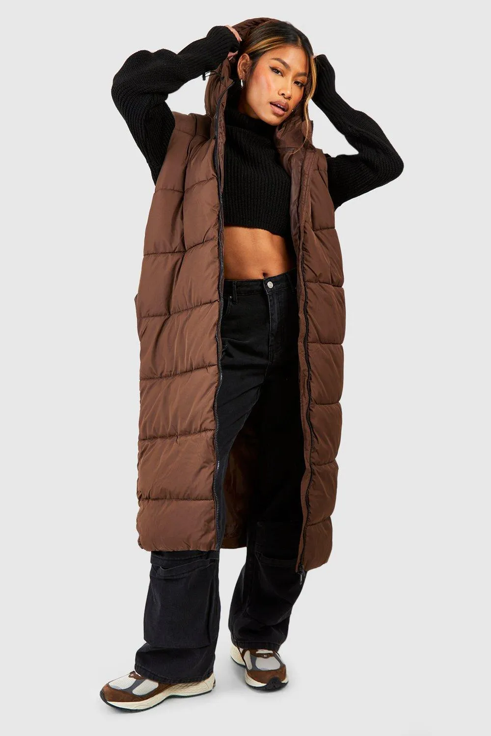 Jackets & Coats | Maxi Gilet | boohoo