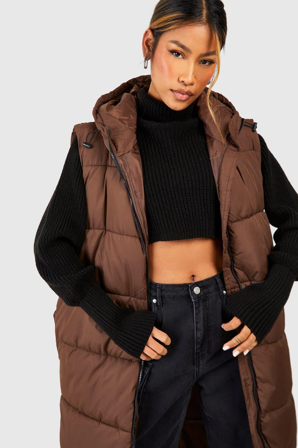 Jackets & Coats | Maxi Gilet | boohoo