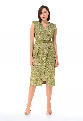 Jacquard Slim Dress