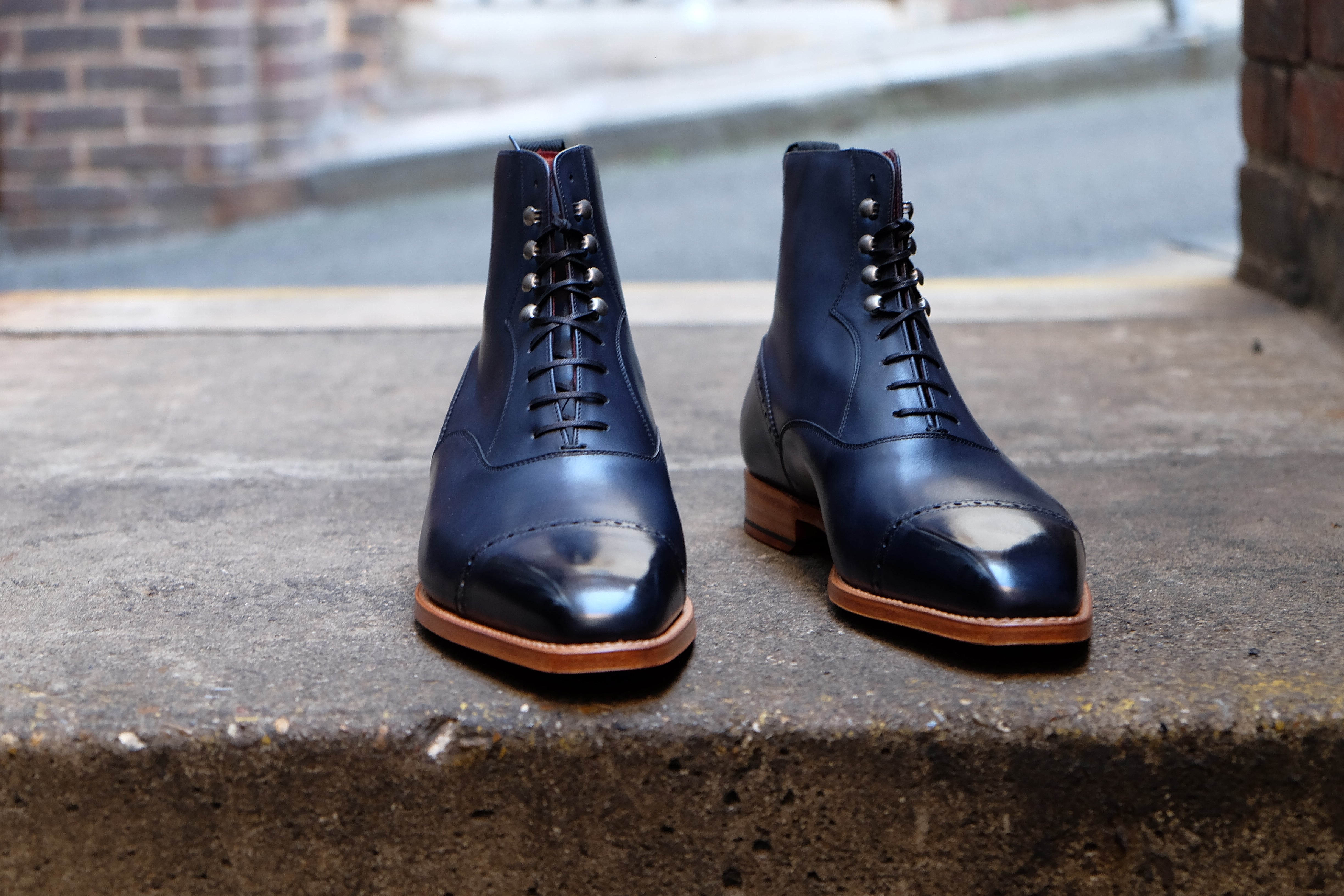 Jimmy - MTO - Navy Calf - MGF Last - Natural Single Leather Sole