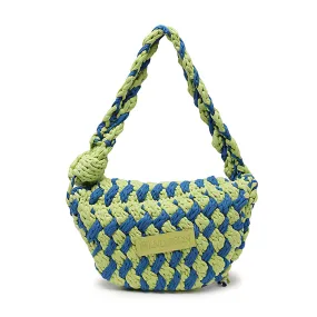 JW Anderson Logo Patch Knitted Crochet Shoulder Bag