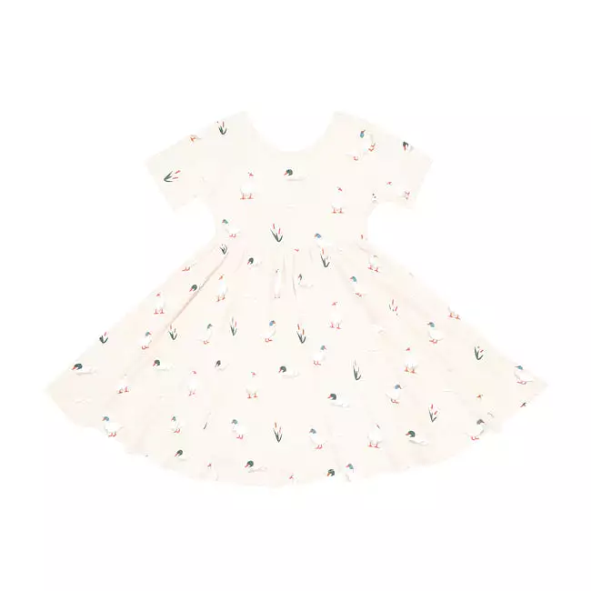 Kyte Baby Printed Twirl Dress in Duck