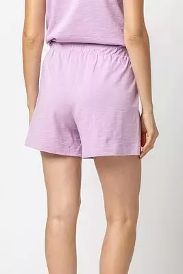 Lilla P Elastic Waist Drawstring Shorts - (calypso or white)