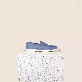 Lisa Sneaker Loafer - Light Blue Suede