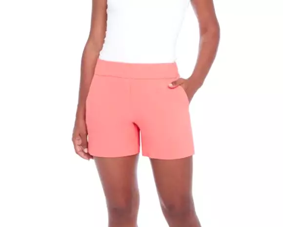 Lisa Solid Palermo Shorts - Flamingo