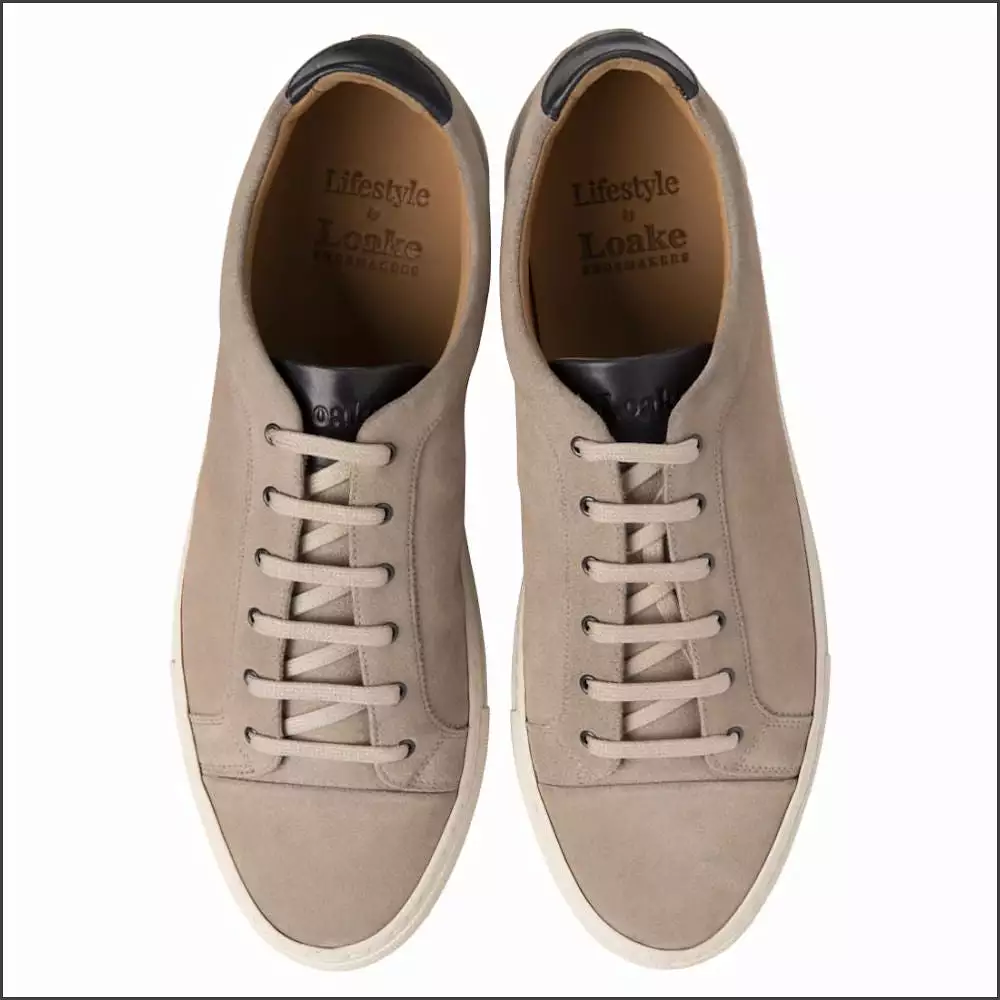 Loake Dash Stone Suede Sneaker*