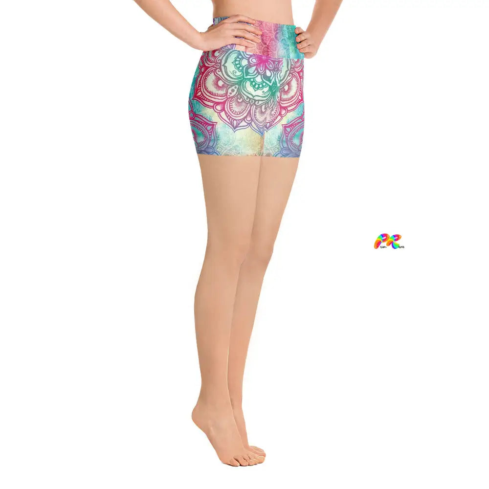 Mandala Festival Yoga Shorts