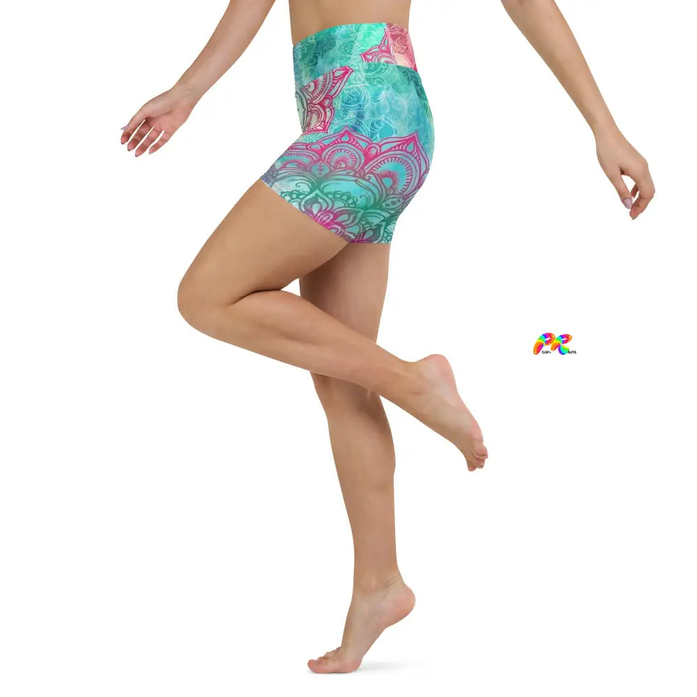 Mandala Festival Yoga Shorts