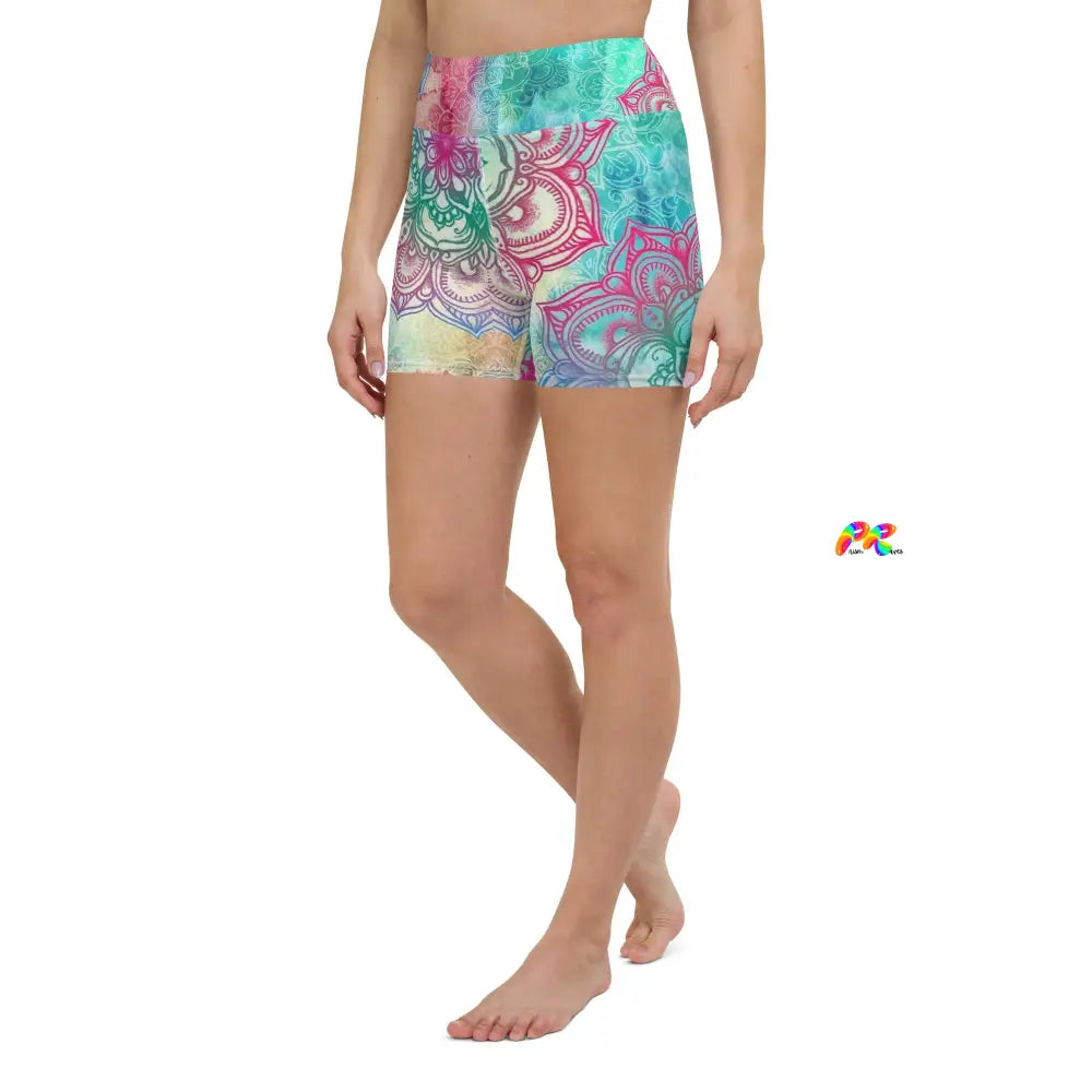 Mandala Festival Yoga Shorts