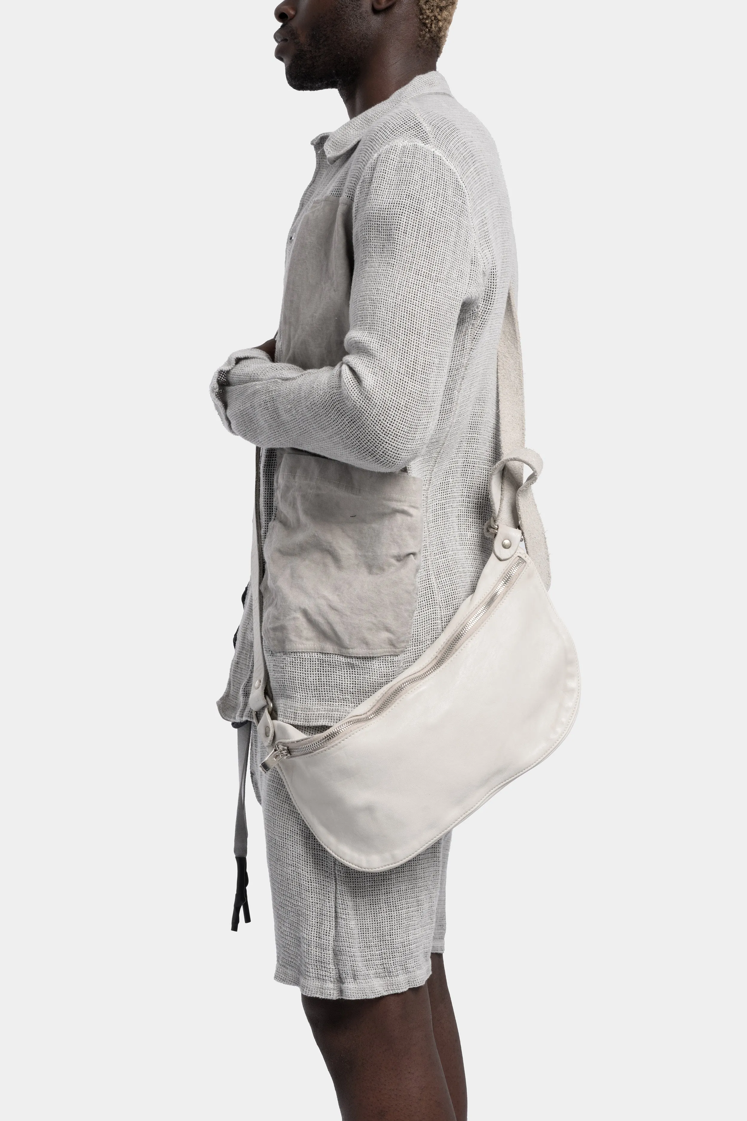 Medium shoulder bag | Q10M, Light grey