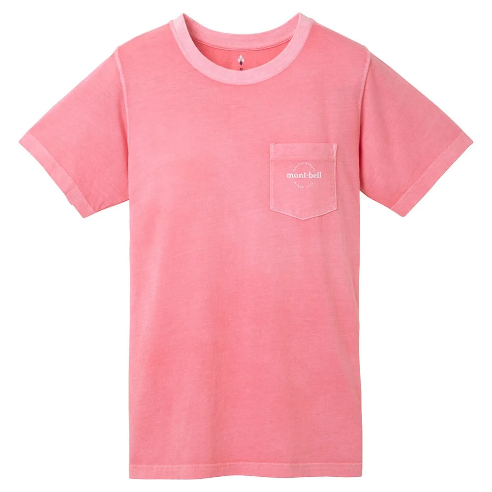 Montbell T-Shirt Women's Wash Out Cotton TCoral Pink Orange