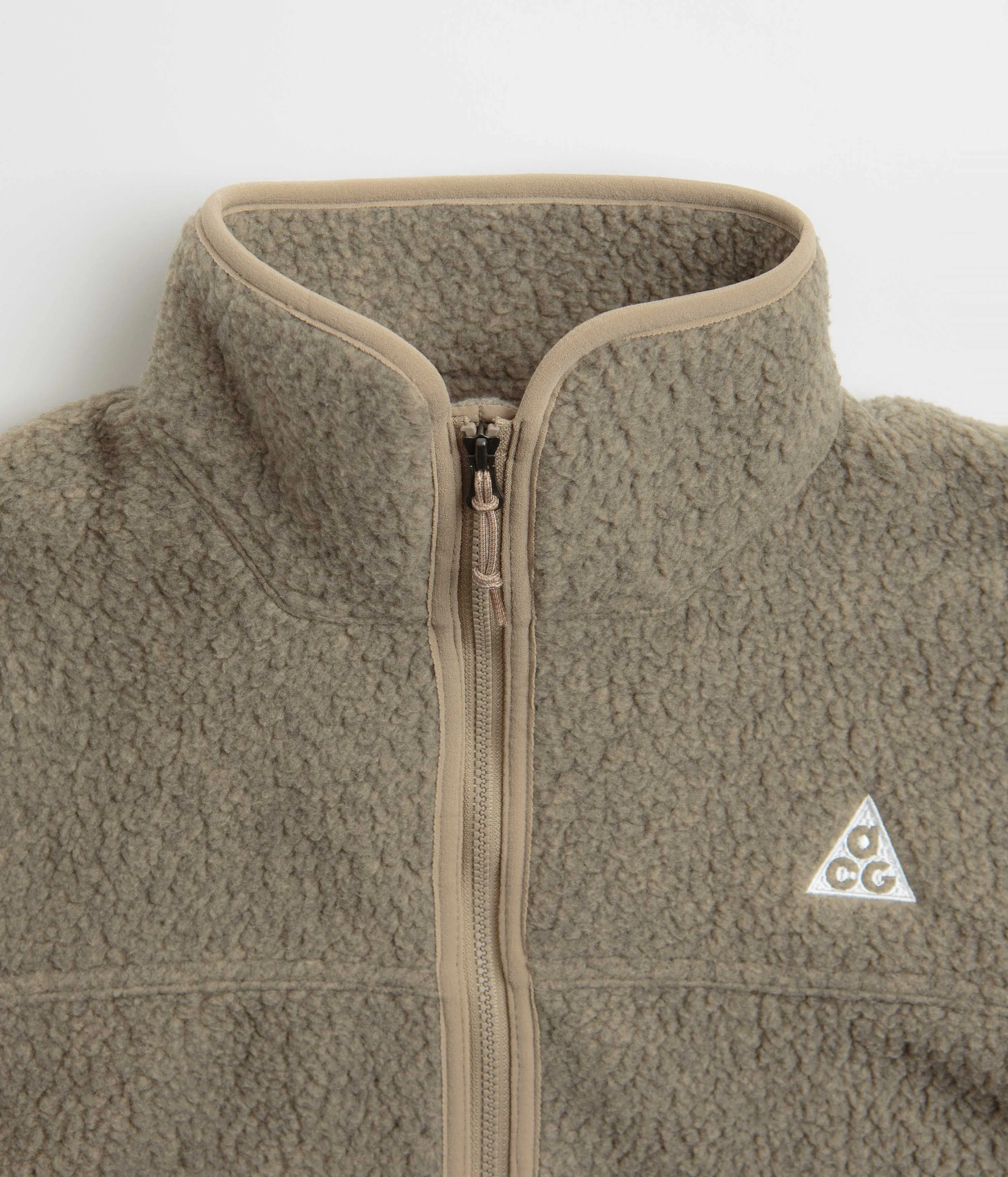 Nike ACG Womens Arctic Wolf Full-Zip Fleece - Khaki / Khaki / Summit White