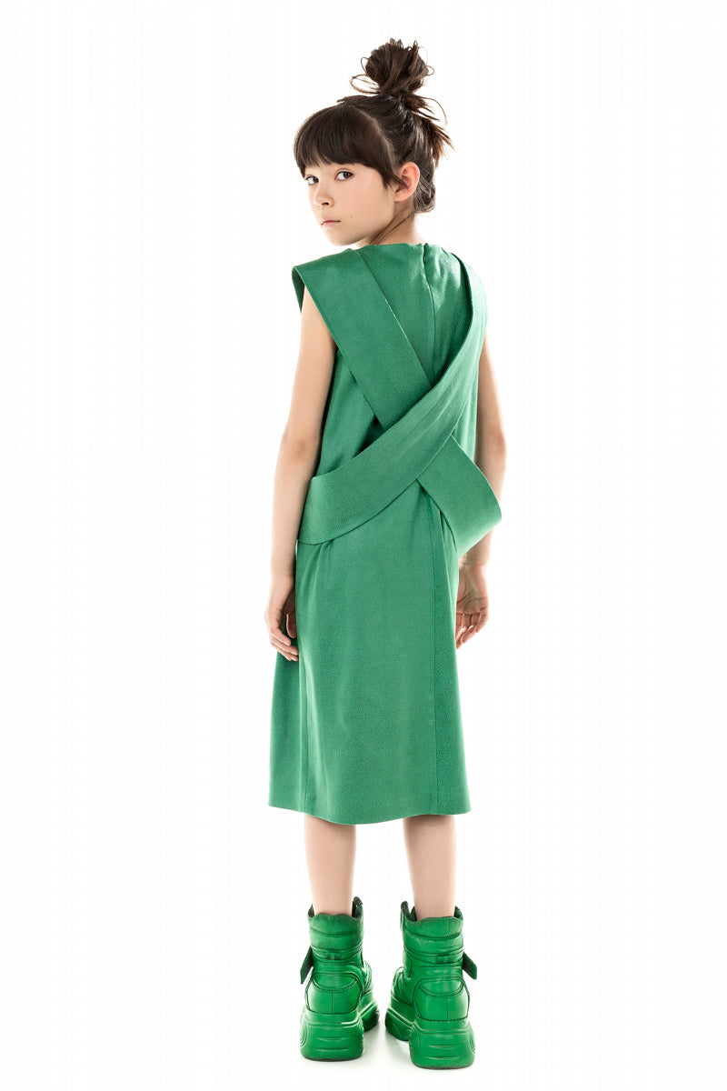 NINJA BELT GREEN DRESS