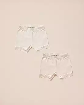 Noralee - Ivory + Natural Cartwheel Shorts