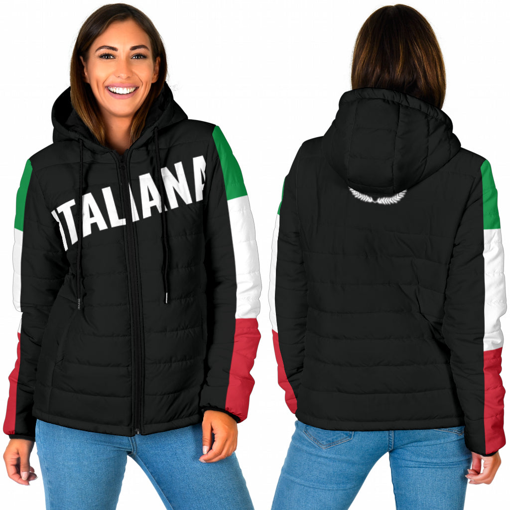 Padded Hooded Jacket Italiano/Italiana