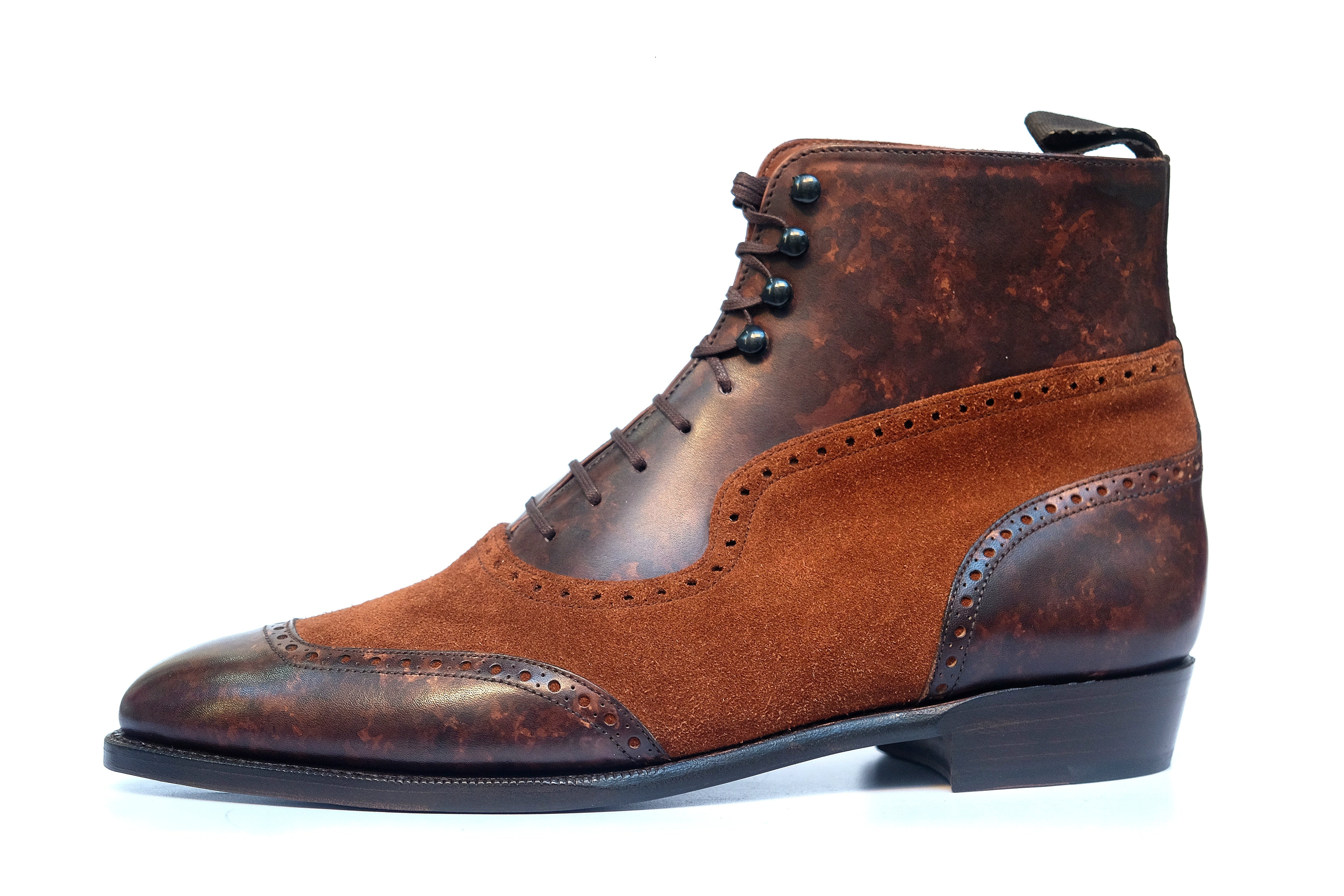 Pinehurst - Dark Brown Marble Patina / Snuff Suede