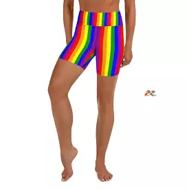 Pride High-Waist Yoga Shorts