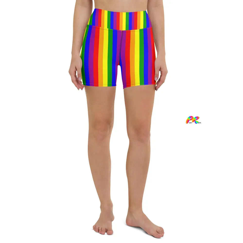 Pride High-Waist Yoga Shorts