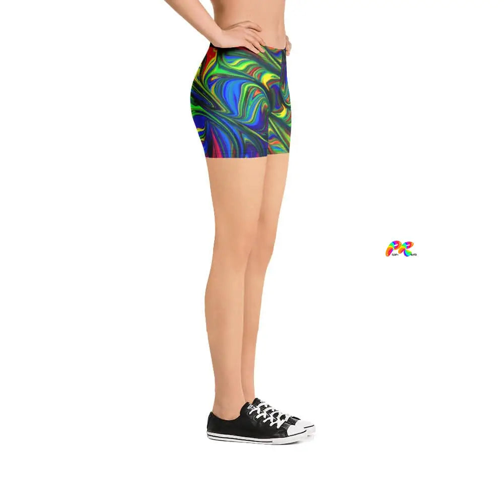 Pride Paint Festival Yoga Shorts